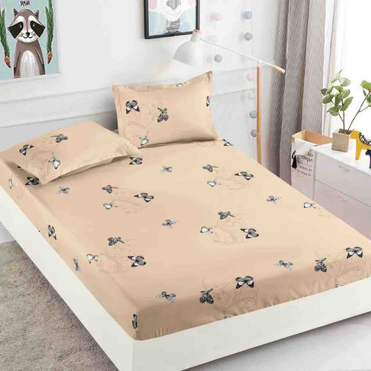 Husă de Pat cu Elastic din Finet + 2 Fețe de Pernă – Set 3 Piese, 180x200 cm – Albinuța