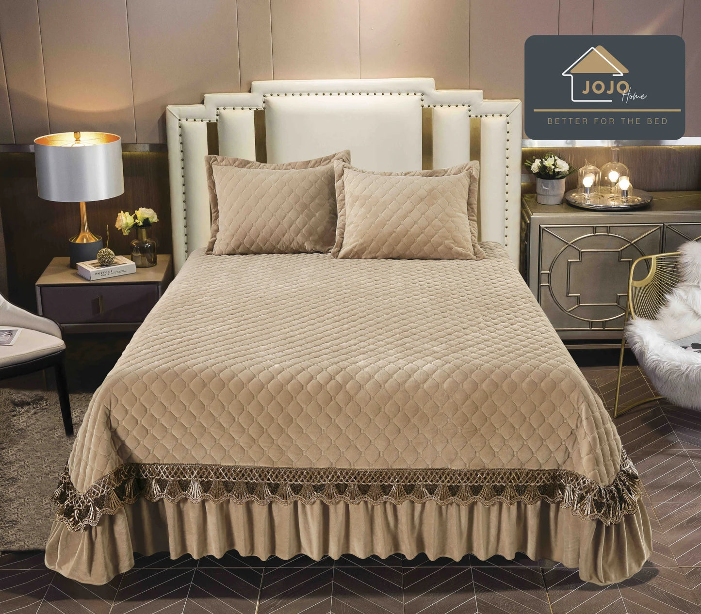 Set Cuvertură Premium din Catifea 220×240 cm – 3 Piese cu Broderie Elegantă + 2 Fețe de Pernă