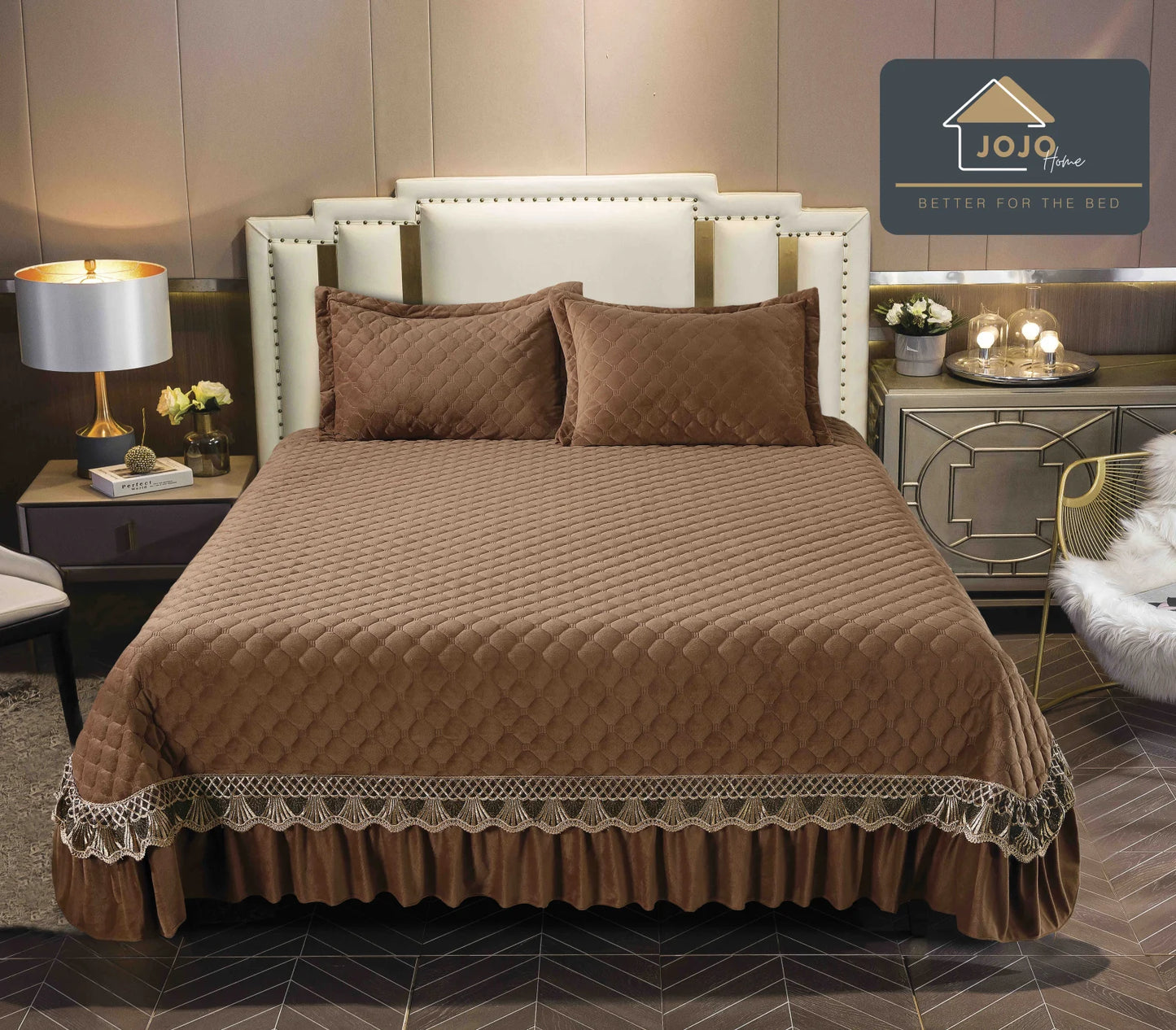 Set Cuvertură Premium din Catifea 220×240 cm – 3 Piese cu Broderie Elegantă + 2 Fețe de Pernă