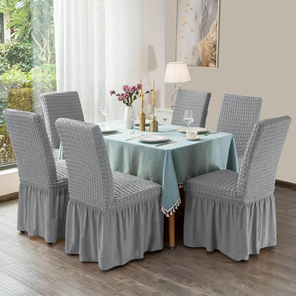 Set 6 Huse Universale pentru Scaune cu Volănaș – Elastice și Elegante