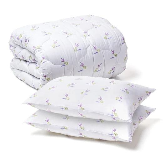 Set Pilotă Lavender 200×220 cm + 2 Perne 50×70 cm